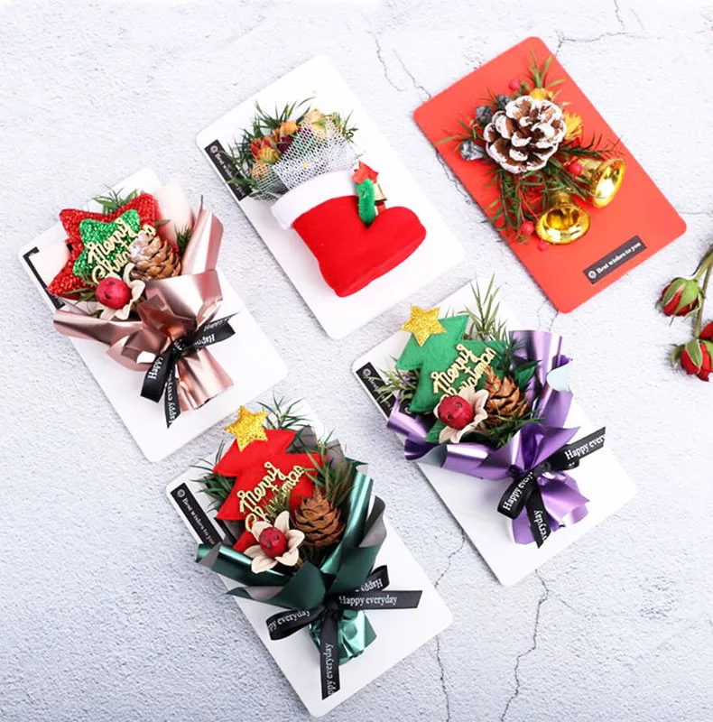 

Car Air Freshener Christmas Gift Dried Flower Eternal Flower Gift Bouquet Greeting Card ins Mini Bouquet Car Fragrance Perfume