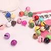 10PCS 22mm Colorful Christmas Bells Beads Jingle Bells Party Christmas Tree Decoration Pendants DIY Crafts Handmade Accessories 5