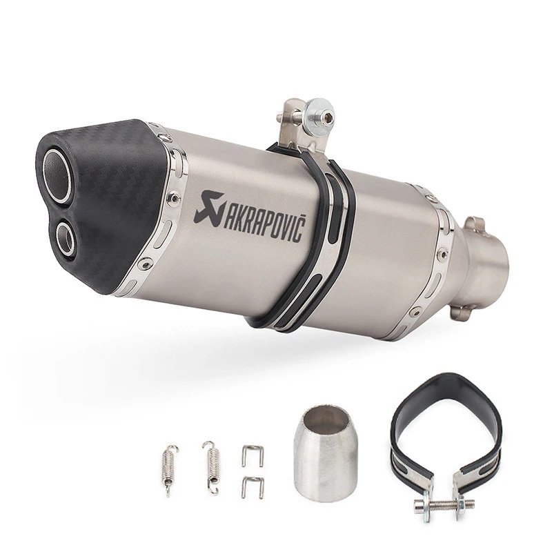 ДБ killer Akrapovic Мотоцикл выхлопная труба глушитель для мотоцикла Escape для мотоцикла Zzr1400 мотоцикл выхлопной горшок D'Echappement - Цвет: 020-BAI-HUA
