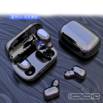 

Touch Bluetooth headset TWS 5.0 wireless dual ear in ear noise reduction invisible Mini charging box