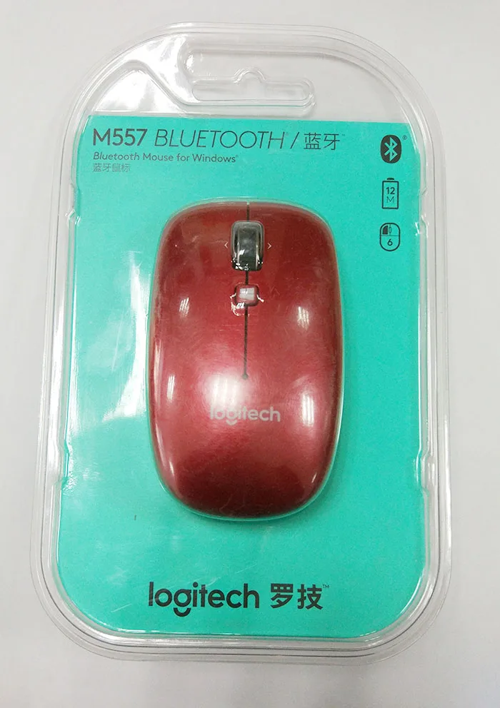 Беспроводная мышь logitech M557 Bluetooth Windows XP 7,8, 10 Mac OS - Цвет: Original Package