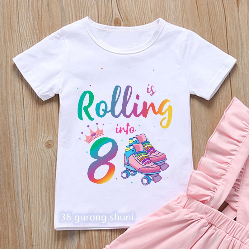 T-Shirt For Boys/Girls Cool Skates Graphics 3 To 12 Years Old Birthday  Gifts Clothing Fashion Harajuku Boys/Girls Tshirt Tops 2