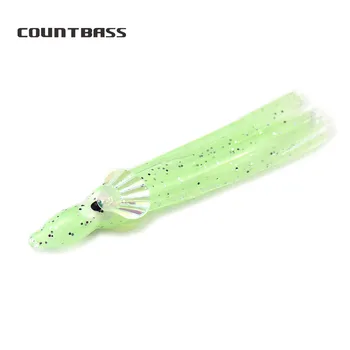 

4cm 6cm 8cm Rainbow Luminous Squid Skirts, Hoochki Soft Octopus Baits, Sabiki Fishing Lures