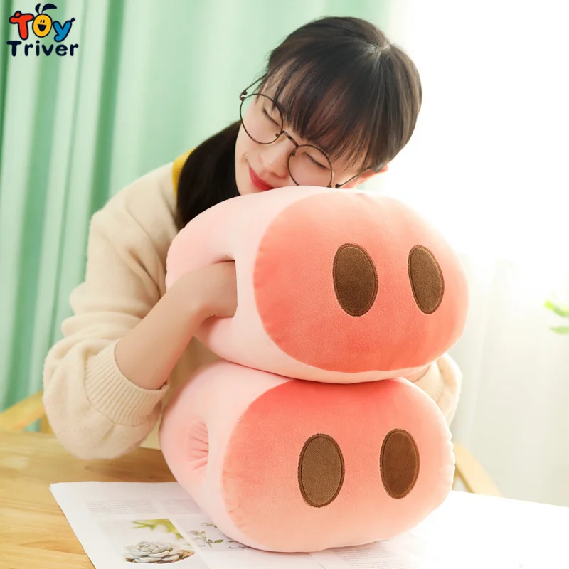 Kawaii свиньи ноздри Свинья Нос руки грелка плюшевая игрушка тривер мягкие животные кукла Забавные игрушки дети девочка подарок на день рождения Домашний декор