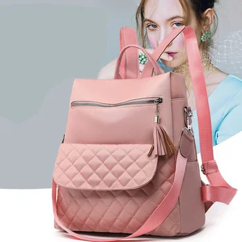 

Waterproof Anti-theft nylon Women Backpack Female Large capacity Travel bag School Bag for Teenage multifunction Shoulder bag