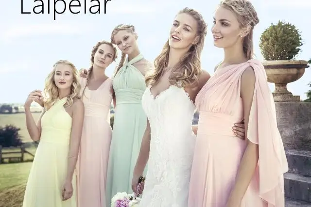 New Fashion Cheap Halter Criss-Cross Sexy Chiffon Wed-ding Party Brides,maid Dresses With Different Colors Vestito Damigella