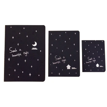 

Sketchbook Diary For Drawing Painting Graffiti Soft Cover Black Paper Sketch Book Notebook Office School Supplies Gift