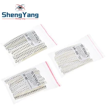 ShengYang-Kit surtido de resistencias 0603 0805 1206 SMD, 1ohm-1M ohm 1% 33valuesX 20 piezas = 660 Uds., Kit de muestra