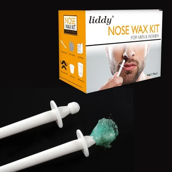 

Portable Painless Nose Wax Kit For Men & Women Nose Hair Removal Wax Set Paper-Free Nose Hair Wax Beans Cleaning Wax Kit