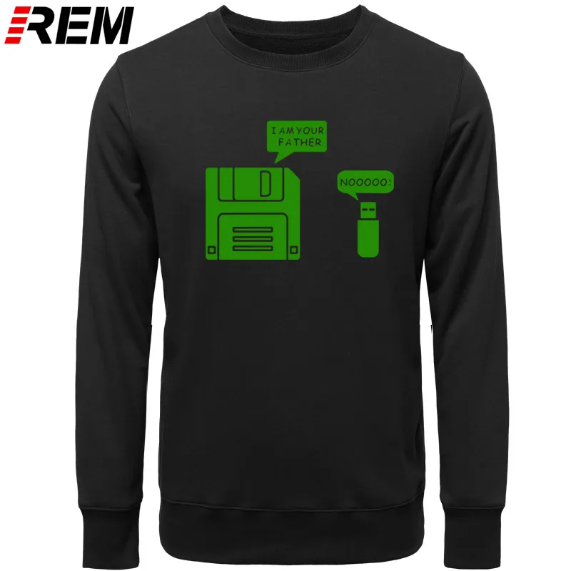 REM USB дискета я ваш отец мужские хлопковые с длинным рукавом юмором диск повседневные Camisetas Hombre мужские кофты с капюшоном, толстовки