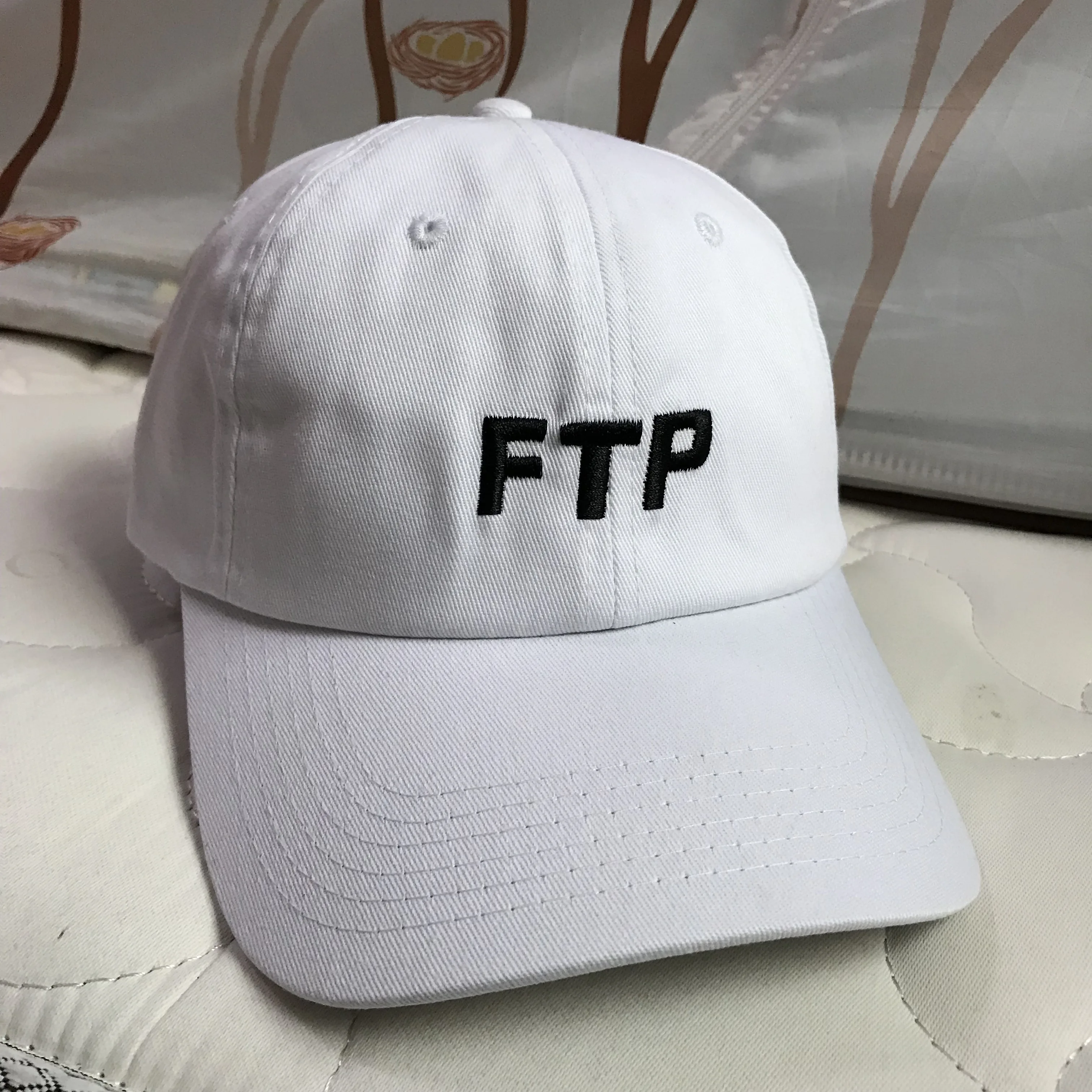 FTP бейсболка Мужская Женская вышивка хлопок шляпа папы костяная хип-хоп бейсболка кепка водителя грузовика гольф Открытый регулируемый Повседневный Harajuku