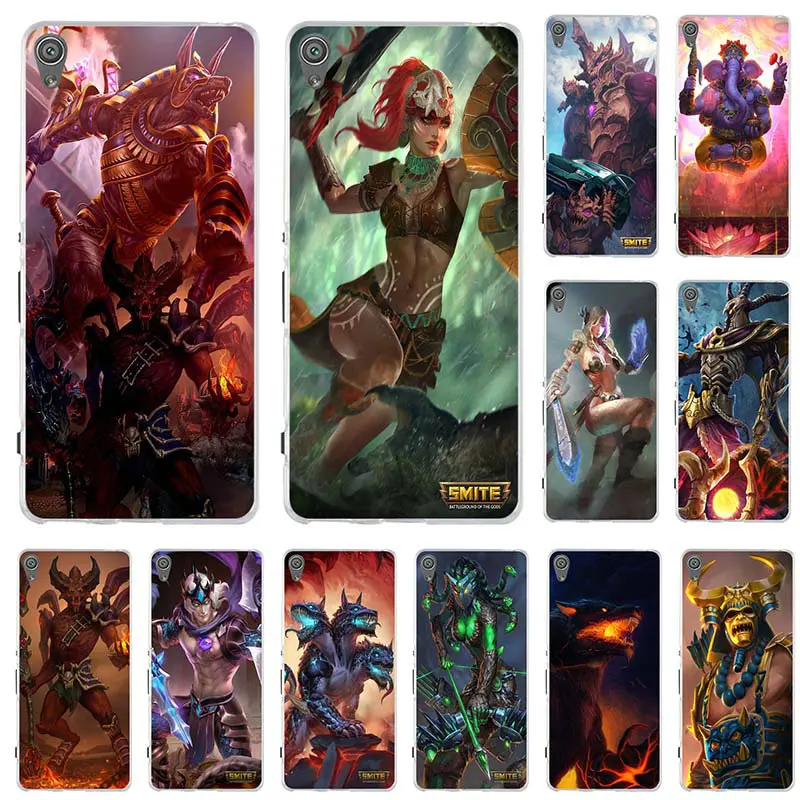 Hot Games Smite Clear Case Cover For Sony Xperia Z Z1 Z2 Z3 Z4 Z5 Compact M2 M4 M5 T3 XA E3 E5 C4 C5 Soft Phone |
