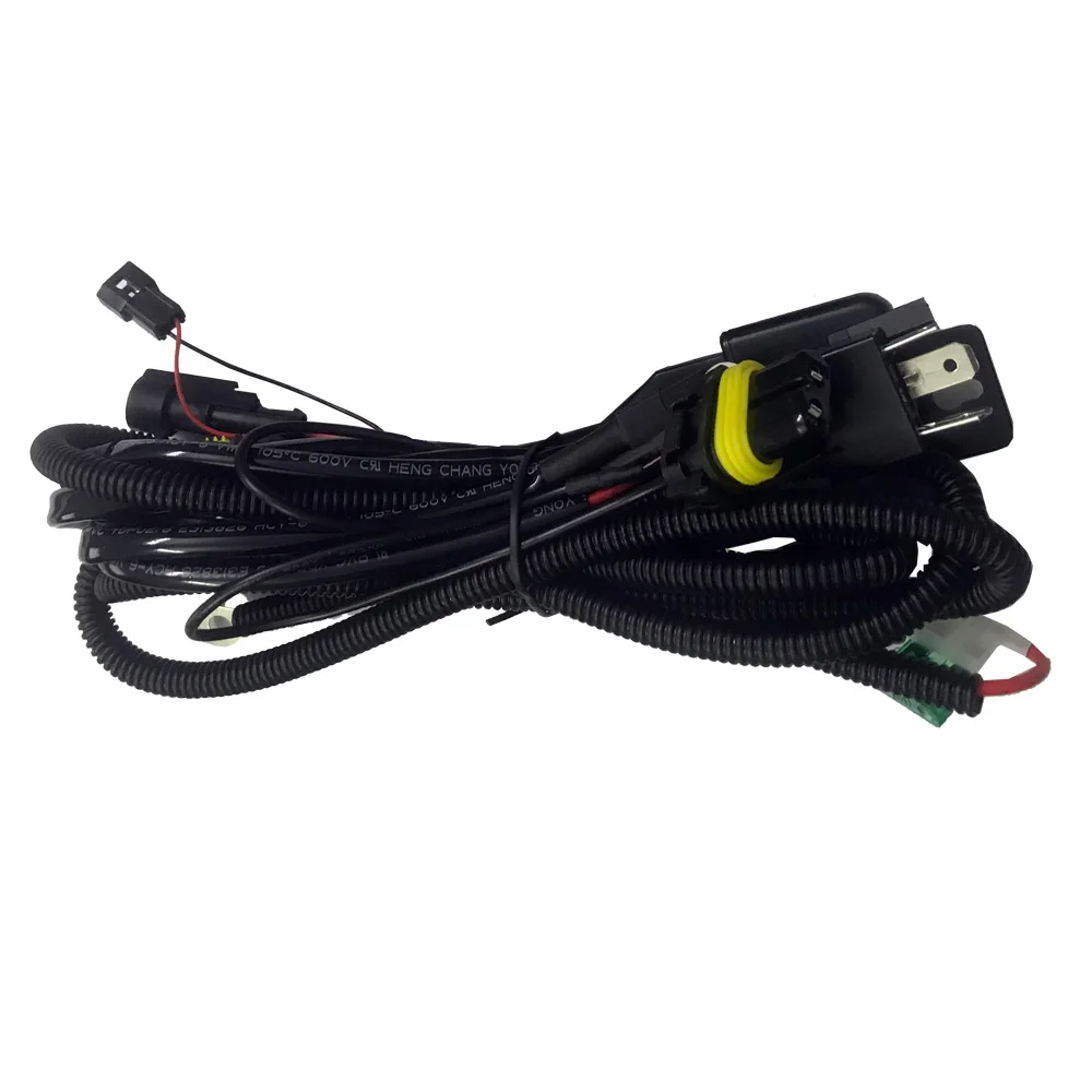 JIAMEN 12V 35W 55W HID Bi xenon H4 Wire Harness Controller for Car Headlight Retrofit connect hid bixenon projector lens