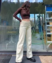 Streetwear Women Harajuku Jeans Skinny Y2k Wide Leg High Waist Loose Academia Jeans Korean Fashion Straight Denim Trousers