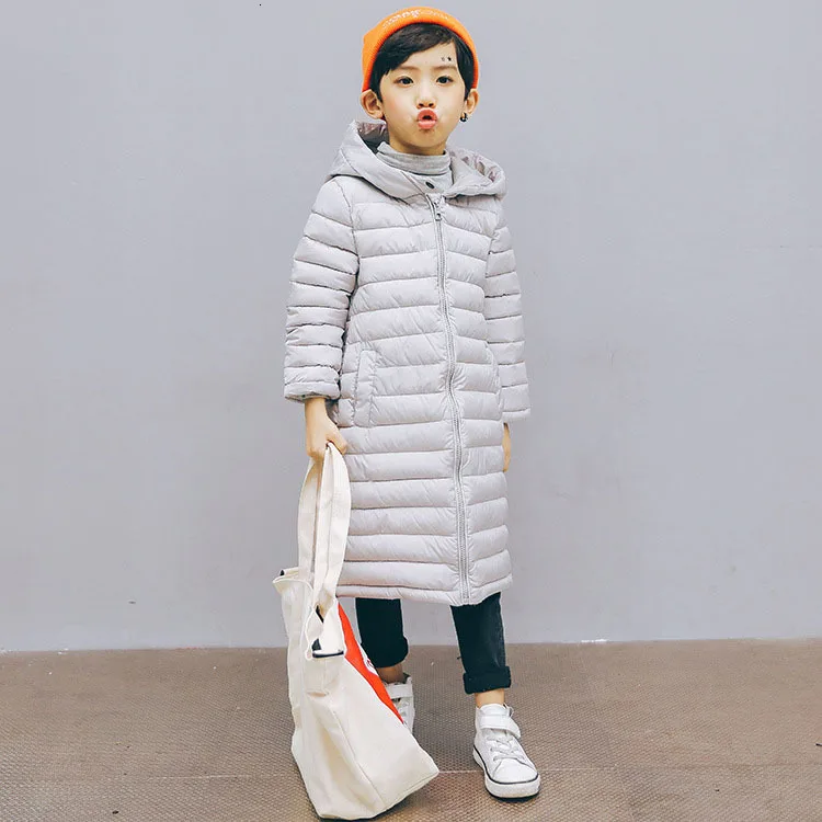 Benemaker/зимние длинные куртки с хлопковой подкладкой для девочек и мальчиков; Детские теплые пальто повседневная одежда с капюшоном верхняя одежда для маленьких детей; JH059