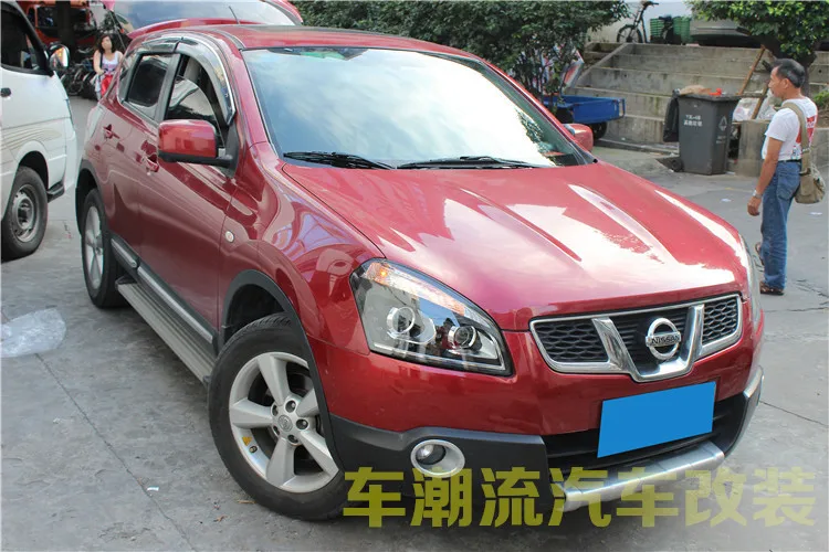 Автомобильный Стайлинг для Nissan Qashqai фары 2008- Qashqai светодиодный фары DRL Биксеноновые линзы Высокий Низкий луч парковка противотуманная фара