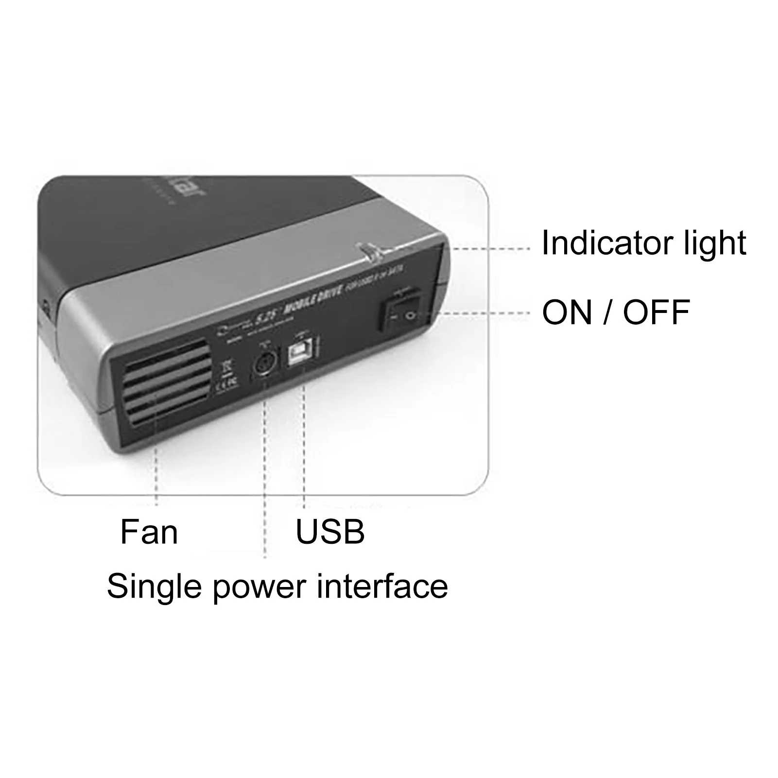 Novo 5.25 polegada usb 2.0 sata externo