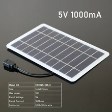  Solar Panel Charger 5V 2W 3W 4W 5W 6W with USB Port Polycrystalline Solar Cell DIY Solar Charge Battery 5V USB cable 30cm 