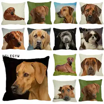 

Pillow Pattern Pillowcase Pillow Home Case For Throw Cotton Linen Printed Textile dog Animal Office Covers