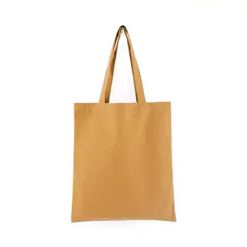 

Durable Canvas Blank Grocery Plain Tote Bags Shoulder Bag Reusable Shopping Bag