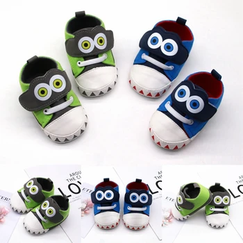 

New Canvas Sports Sneakers Newborn Baby Boys Girls First Walkers Shoes Cartoon Infant Toddler Soft Sole Anti-slip Baby Shoes