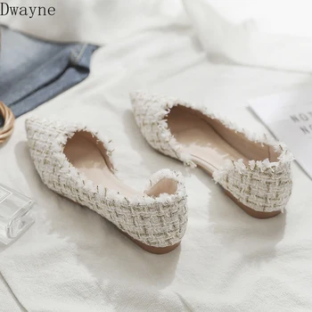 

2019 summer new versatile net red pointed flat side side shallow mouth peas shoes single shoes women's shoes scoop shoes