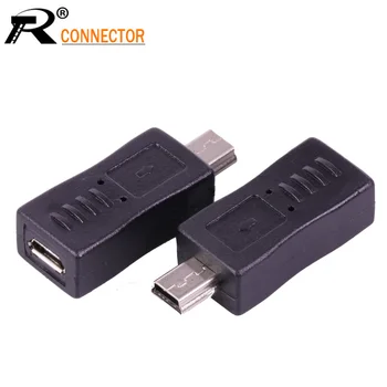

Micro USB female to MINI USB connector USB adapter USB2.0 connector supports power supply and data transmission 20pcs/lot