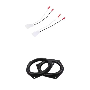 

2pcs Auto Stereo Speaker Wire Harness + 2pcs Horn Speaker Adapter For Toyota
