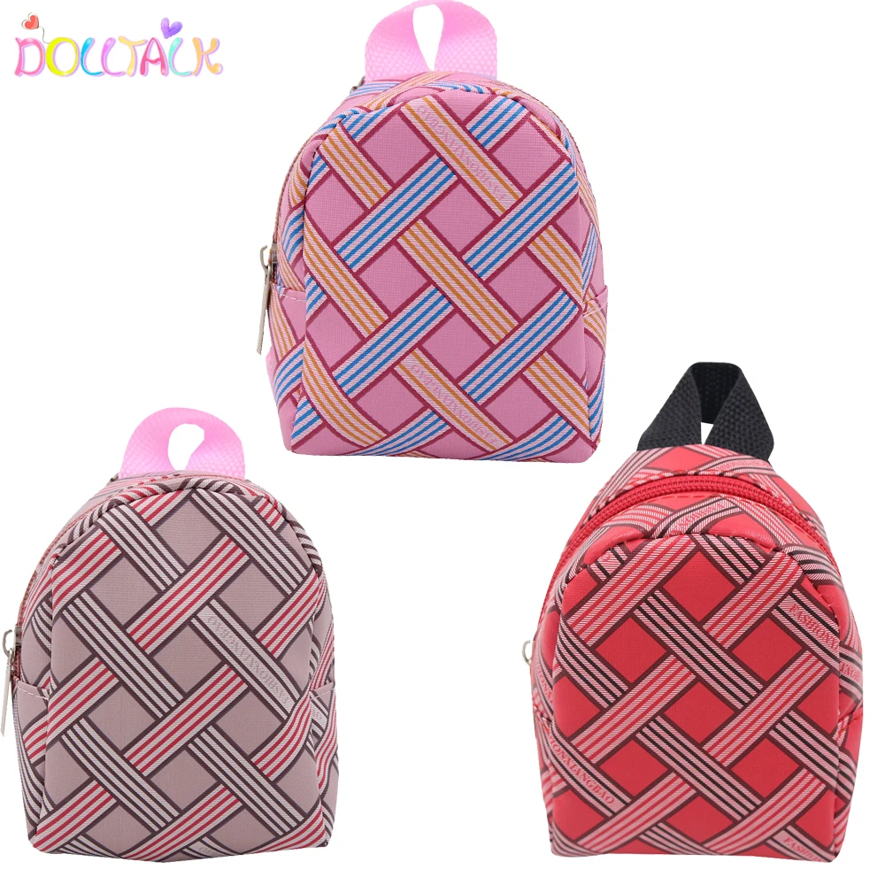 Dolltalk Cute Fashion American Doll Bag Cross Line Square Girl Backpack