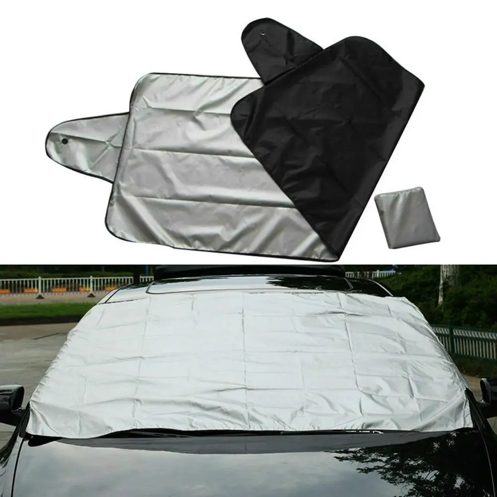 Car Ice Protector Visor Sun Shade Front Rear Windshield Cover Block Cover Front Rear Block Window Windshield Accessories