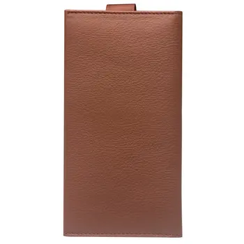 

Genuine Leather Flip Type Mobile Phone Protective Cover Universal For iPhone With Inner Card Slot Anti-dirt Dust-proof