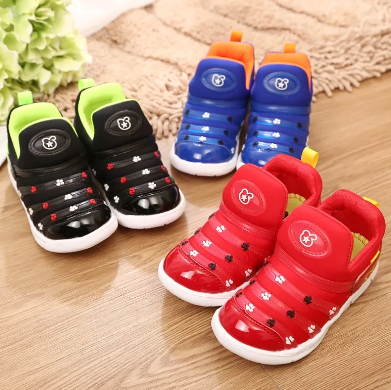 

LOOZYKIT 2020 New Toddler Baby Shoes Cute Children Light Sneaker Boys Girls Kids A Pedal Running Soft Bottom Shoes