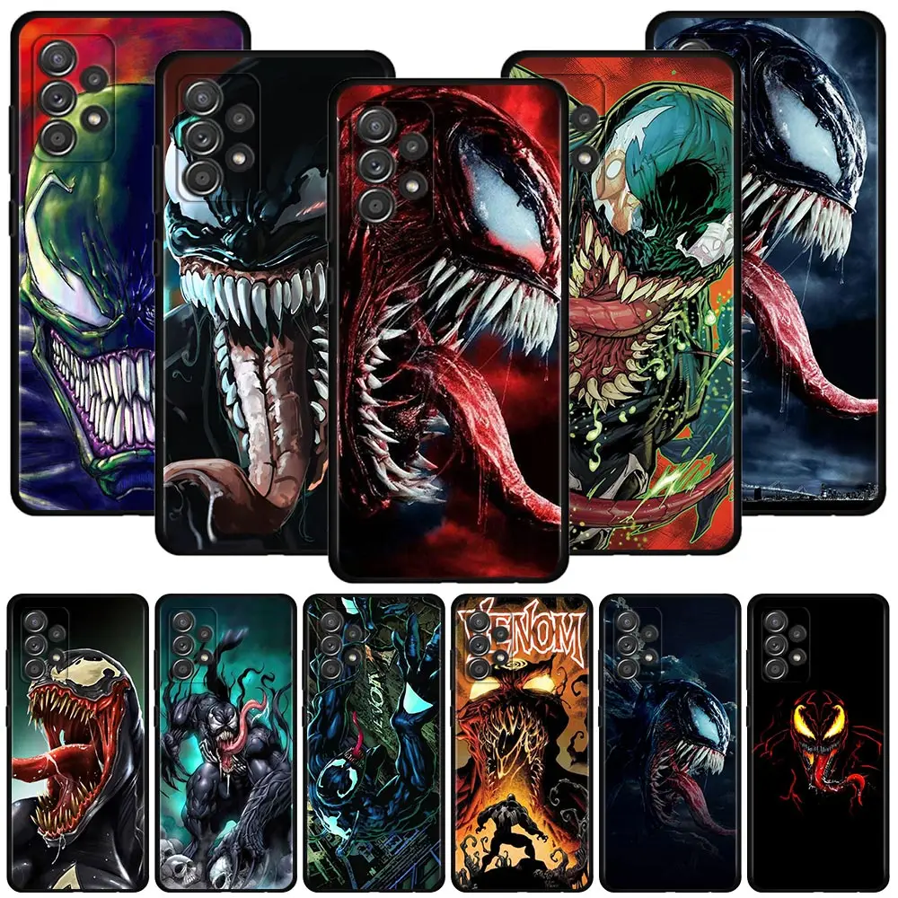 Case For Samsung Galaxy A51 A71 A41 A31 A11 A01 A72 A52 A42 A32 A22 A21s A02s A12 A02 4G 5G Cover Phone Shell Venom Marvel | Мобильные