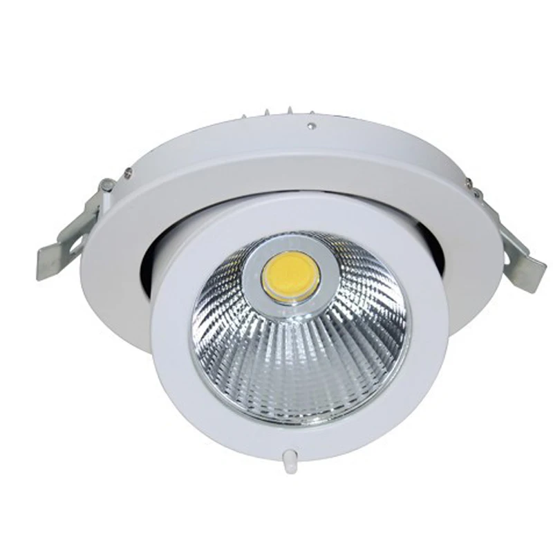 12 개/몫 35W 45W LED 트렁크 빛 110V 220V LED 짐벌 빛 COB 통 LED 짐벌 램프 회전 Led 통 조절