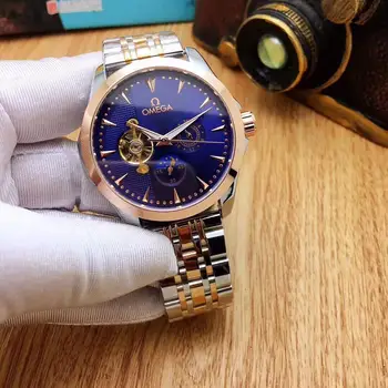 

2020 new omega-perpetual stainless steel with calendar simple mechanical watch ladies and men luxury casual watch gifts102