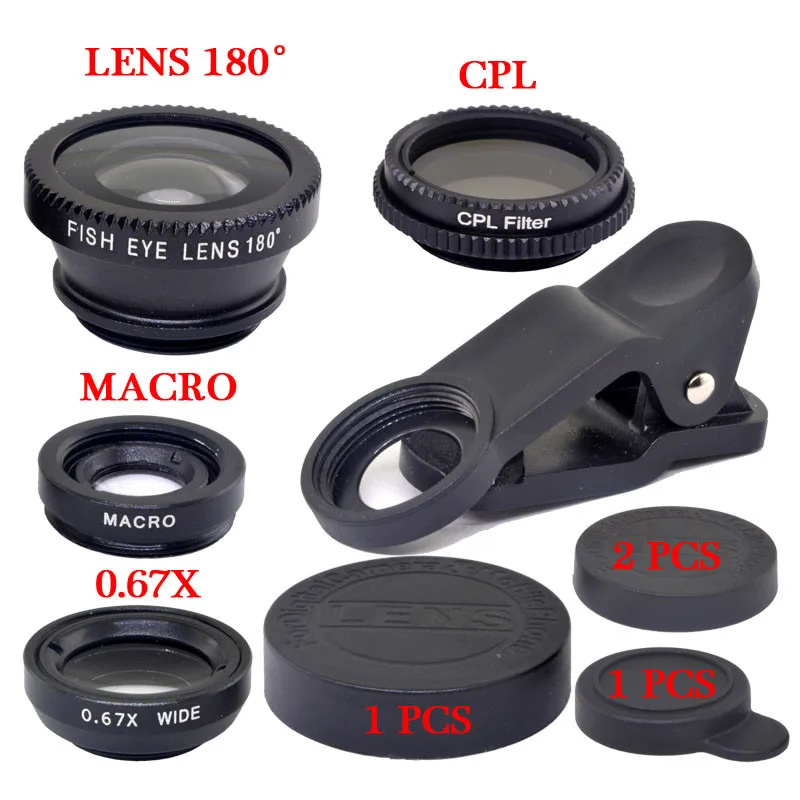 KnightX Smartphone CPL ND Variable Star Prism Lens Fish Eye macro Wide Angle mobile phones Filter all smartphones Professional