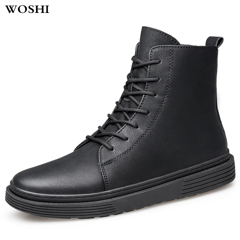 Мужские ботинки-оксфорды Ботинки Martin Мужская обувь из натуральной кожи