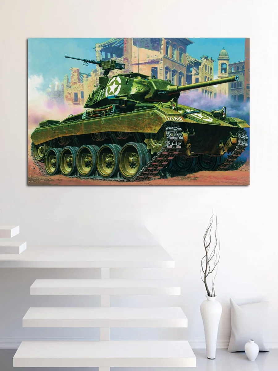 Светлый Танк Chaffee WW2 M24 американский старый военный автомобиль искусственная