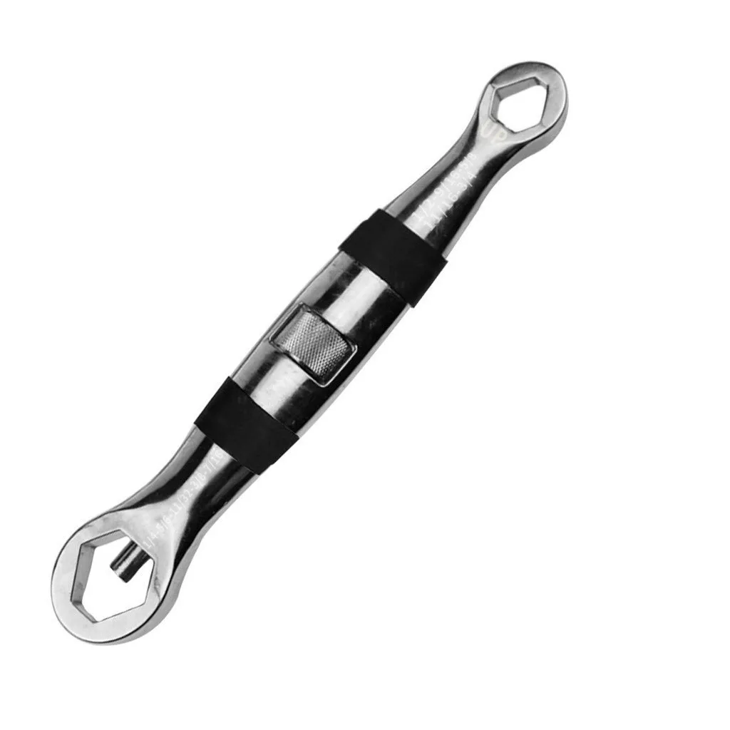 23 в 1 Многофункциональный гибкий гаечный ключ 4-19 мм регулируемый гаечный ключ ручной инструмент для ремонта водопроводных труб автомобиля# T2G - Цвет: Silver