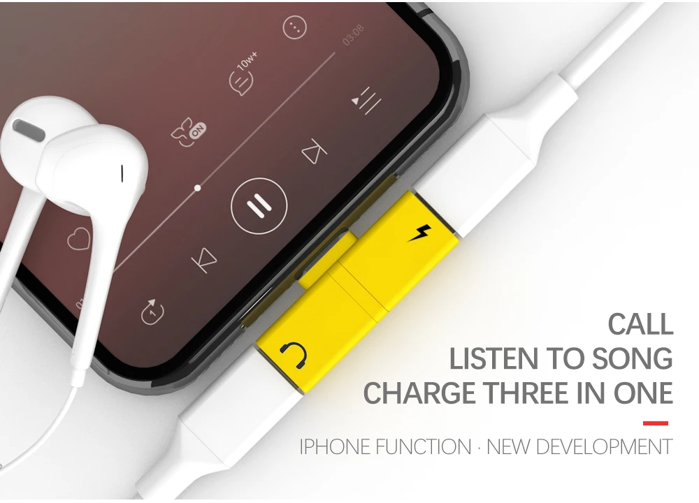 Vmade Apple аудио поддержка вызова зарядки прослушивания песни конвертер для iphone X 8 7 Plus XS наушников Мини адаптер сплиттер