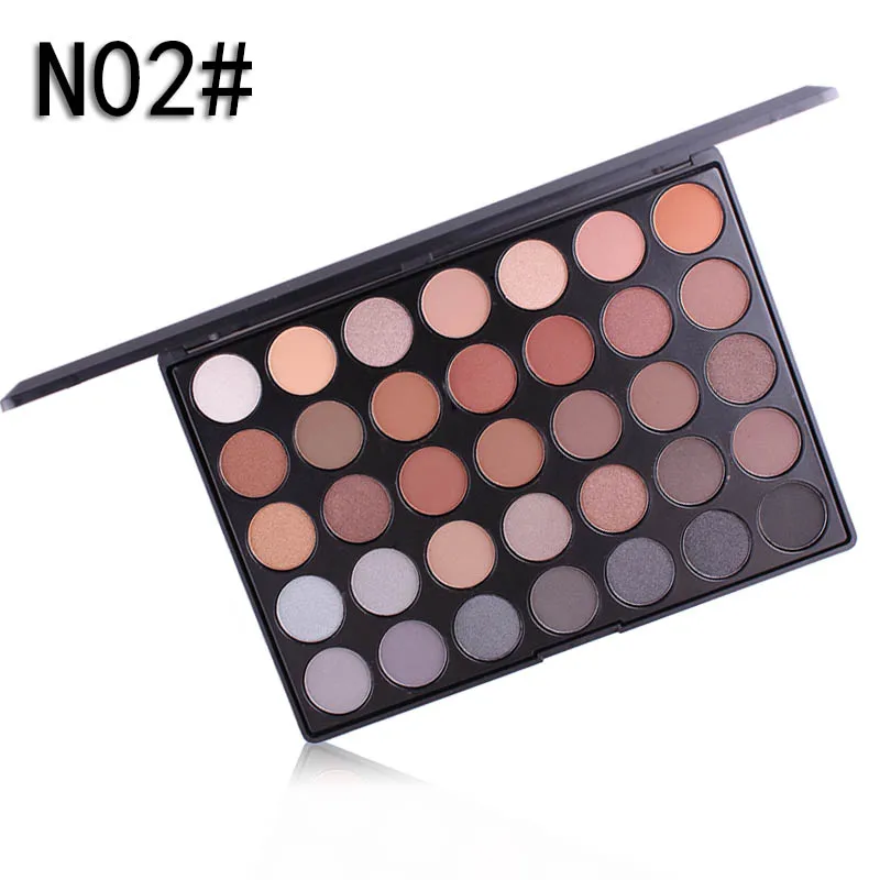 MISS ROSE Eye Shadow Cosmetics for Women Waterproof Warm Pigment Red Brown Nude Miss Rose Eyeshadow Palette - Цвет: N2