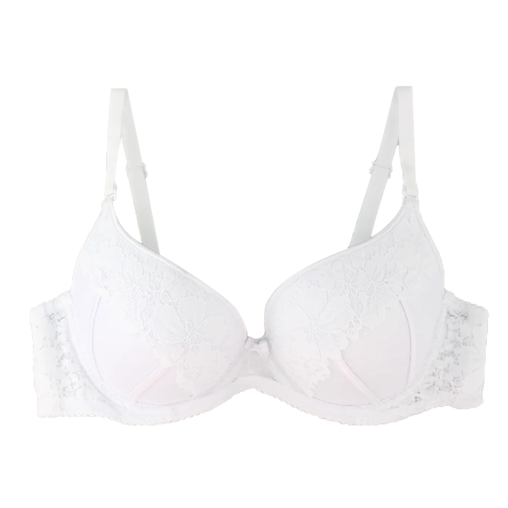 Women Lingerie Bras for Push Up Lace Floral Bra Padded Top Underwired Underwear Plus Size 8Color 3/4 Cup 34-38 C-D