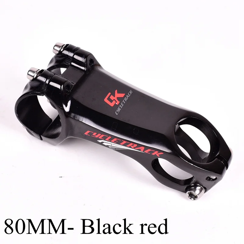 80mm Black Red MTB XC AM руль для велосипеда 17 градусов 31,8 мм ультралегкий руль CNC горный велосипед Стволовые 60 мм 80 мм Детали руля велосипеда - Цвет: 80mm Black Red