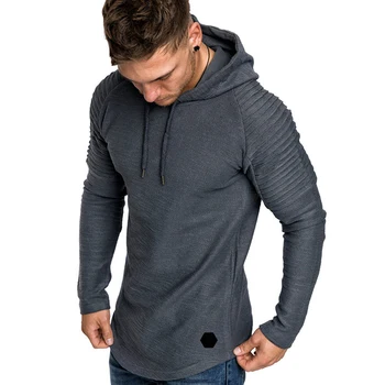 

Sweatshirt Men 2019 Hoodies Brand Male Long Sleeve Solid Hoodie Men Black Spring Autumn Hooded Sweatshirt Plus Size