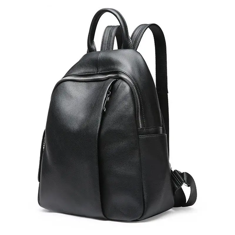 

Women Backpack New Female Backpack Leather Lady Travel Bag Preppy Style100% Men's Backpack