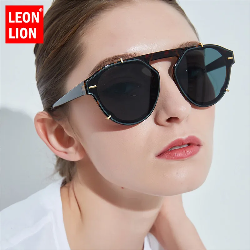 Солнцезащитные очки LeonLion женские винтажные большие 2019 | Аксессуары для одежды