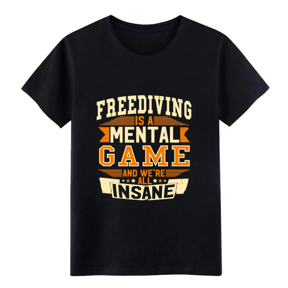 Men's Freediving t shirt Designs cotton plus size 3xl Natural Gift Humor Spring Autumn slim | Мужская одежда