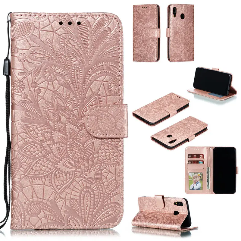 

Soft Silicone Case For SamSuang Galaxy M20 Leather Flip Wallet Card Slot Stand Back Cover For SamSuang M 20 Anti-fall Cover