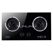 Panneau cuisinière à gaz domestique, appareil de cuisson, Double brûleur, panneau, four en verre trempé