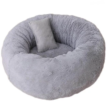 

NEW-Warm Plush Indoor Cat House Kennel Dog Bed Mat Cushion for Dogs Cat Washable Thick Plush Outdoor Puppy Play Tent Winter Pet